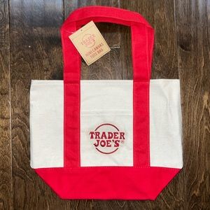 NWT - Trader Joe's Mini Tote - Red